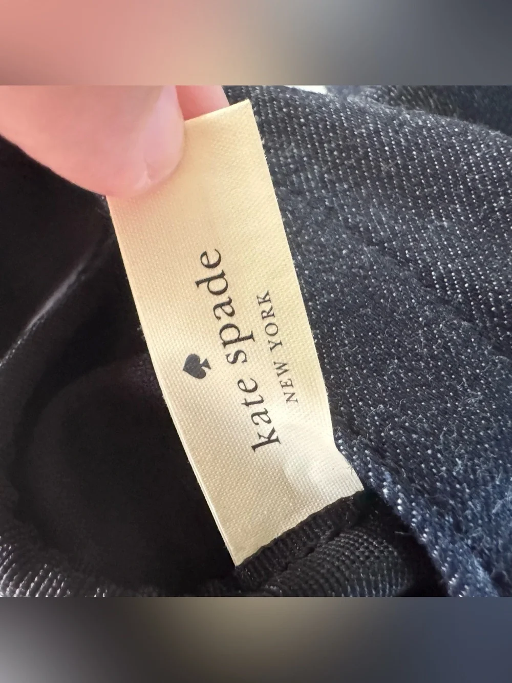 Kate Spade New York On Purpose Denim Oversized Bow Tote Bag